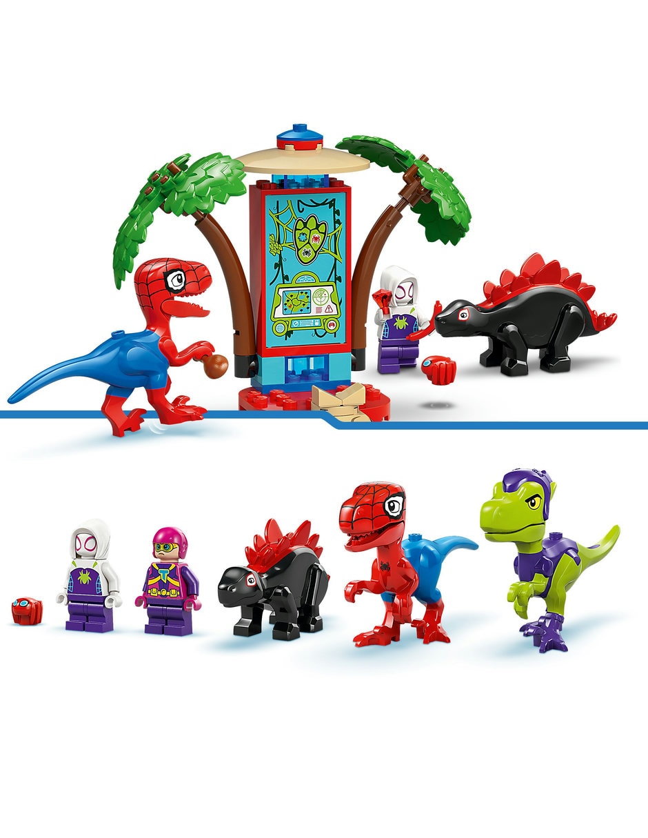 Spidey and His Amazing Friends Spidey Y Gobby: Batalla De Raptores En La Base De La Casa Del Árbol 11200 Marvel 3