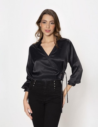 Blusa Studio F manga larga para mujer