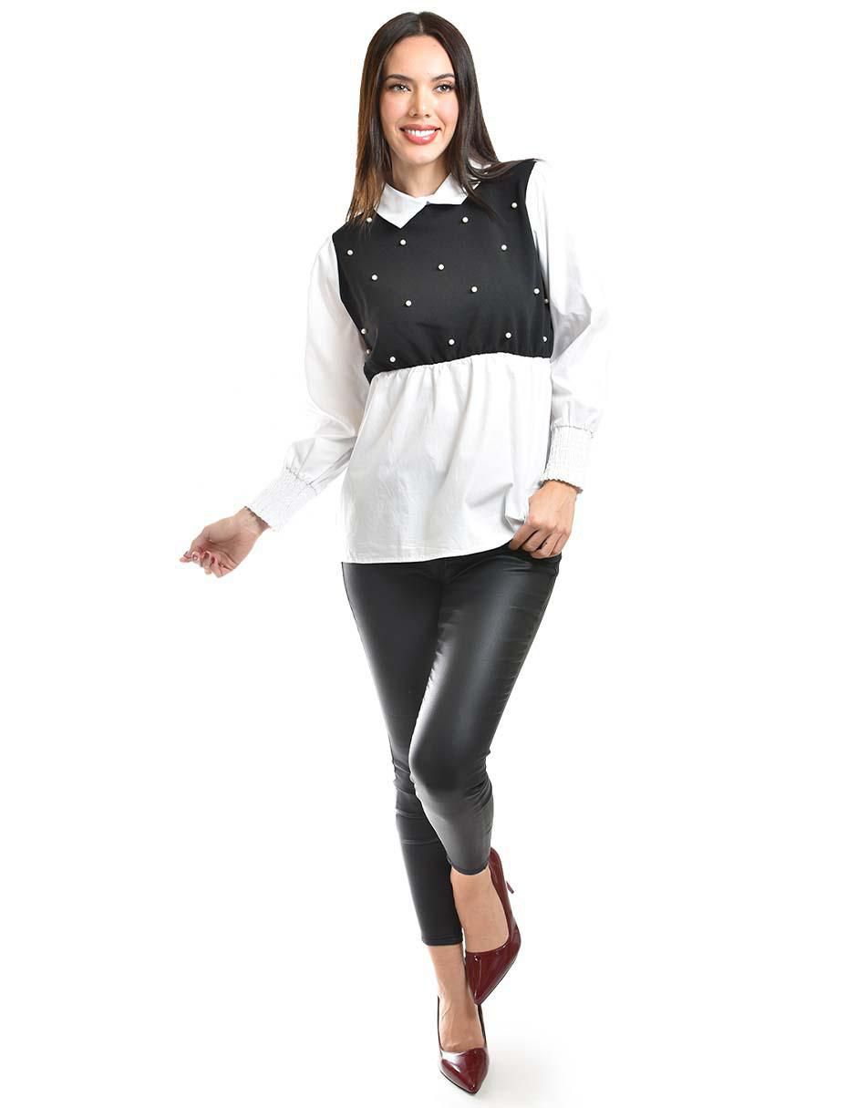 Blusa Roman Fashion manga larga para mujer