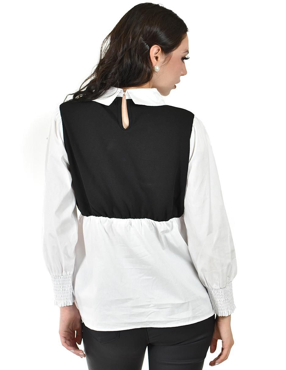 Blusa Roman Fashion manga larga para mujer