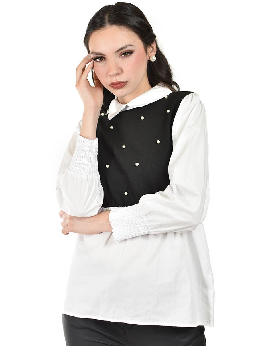 Blusa Roman Fashion manga larga para mujer