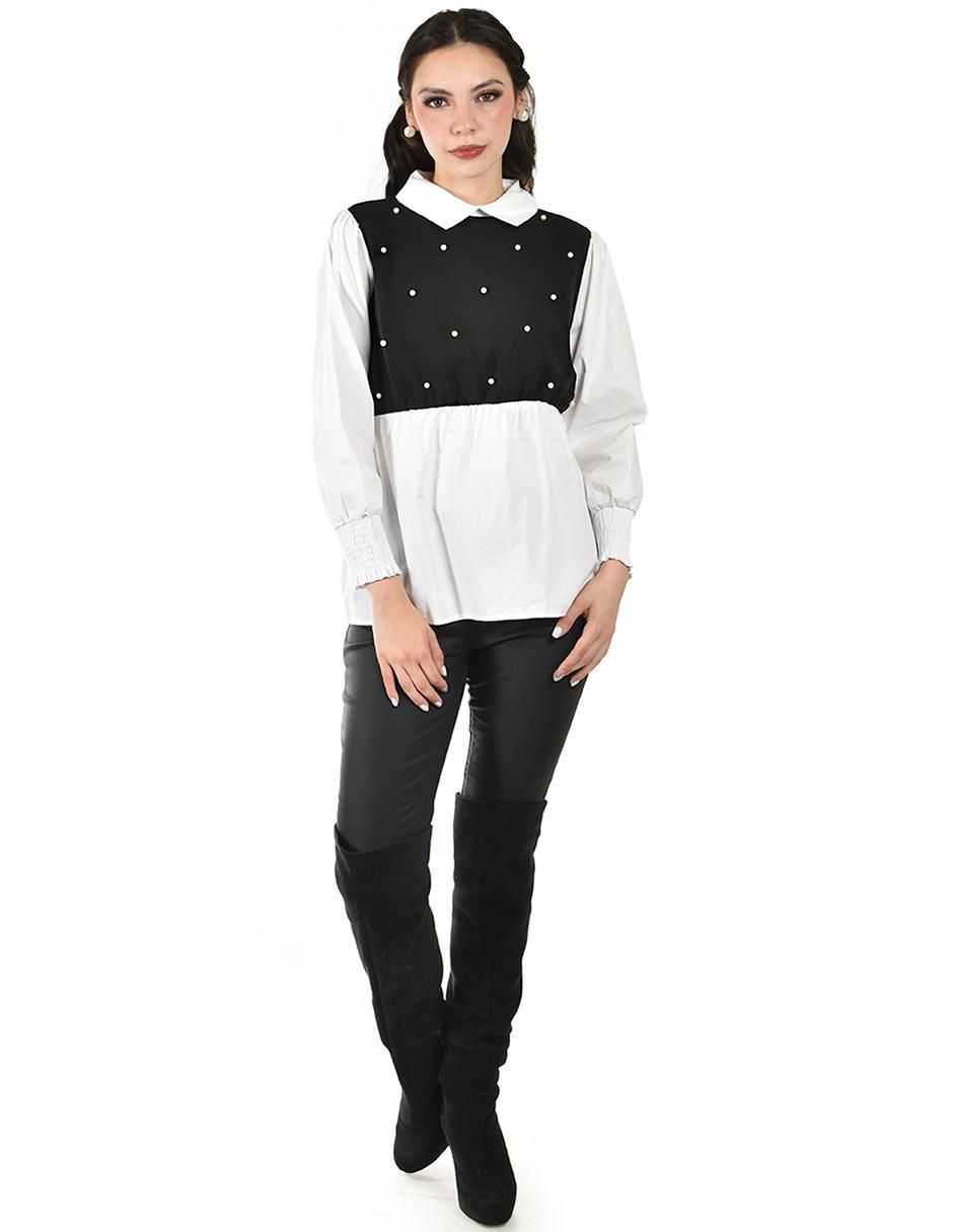 Blusa Roman Fashion manga larga para mujer