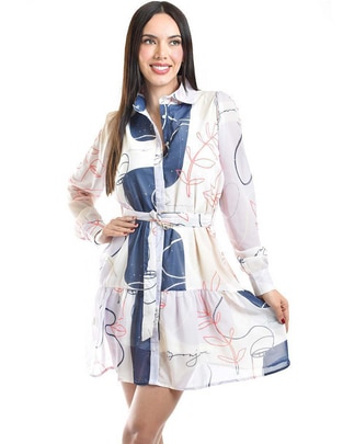 Vestido corto casual para mujer