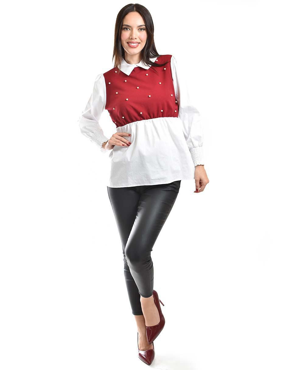 Blusa Roman Fashion manga larga para mujer