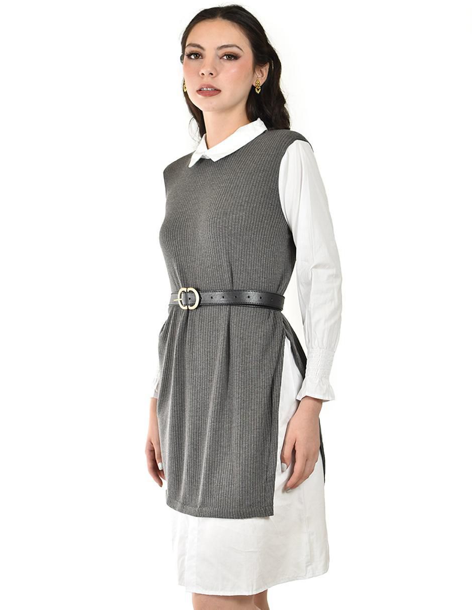 Vestido a la rodilla casual para mujer 2