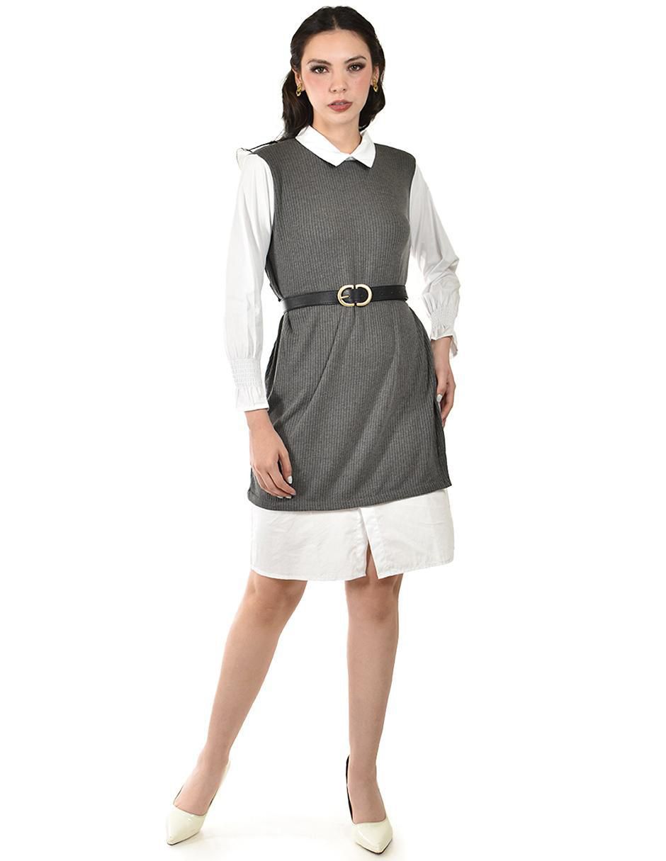Vestido a la rodilla casual para mujer