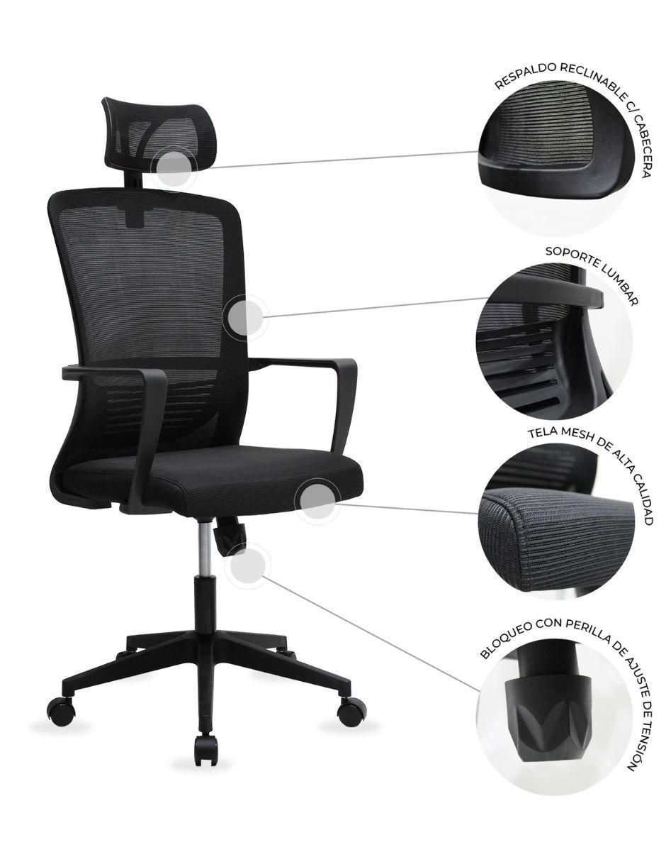 Silla de escritorio Cardona Negro 2