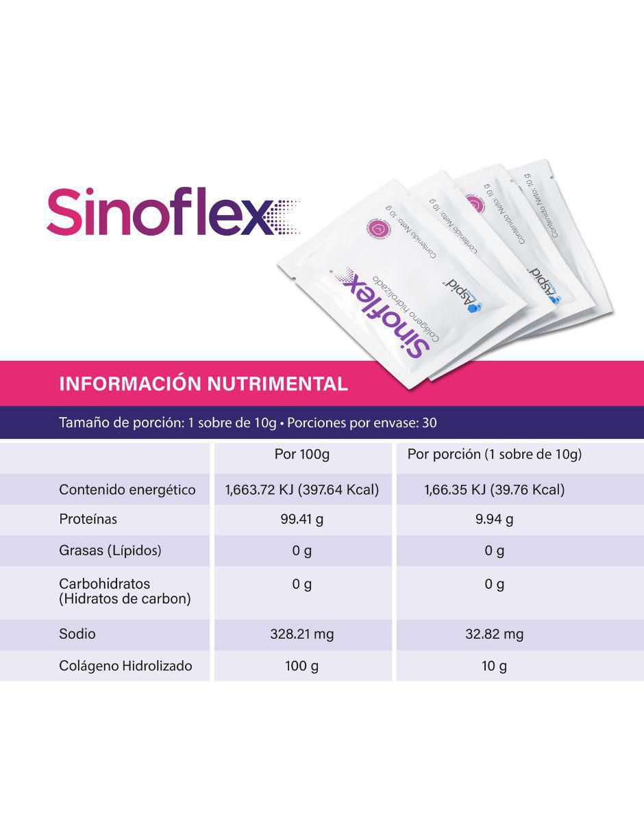 Sinoflex Kit Sinoflex con colágeno hidrolizado de 900 g