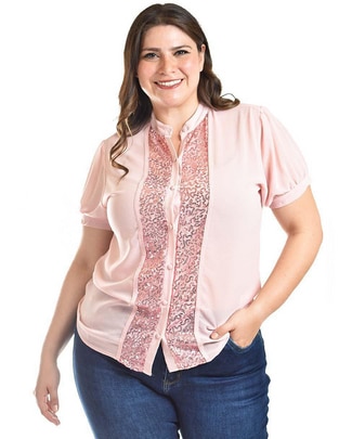 Blusa manga corta para mujer 1