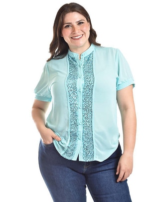 Blusa manga corta para mujer 1