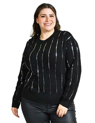 Suéter cuello redondo para mujer Suéter cuello redondo para mujer