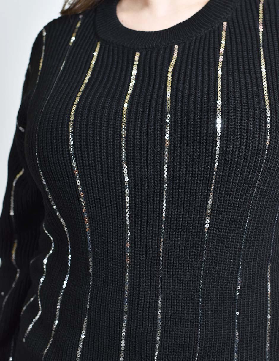 Suéter Roman Fashion cuello redondo para mujer