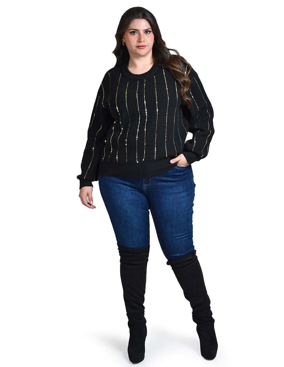 Suéter Roman Fashion cuello redondo para mujer