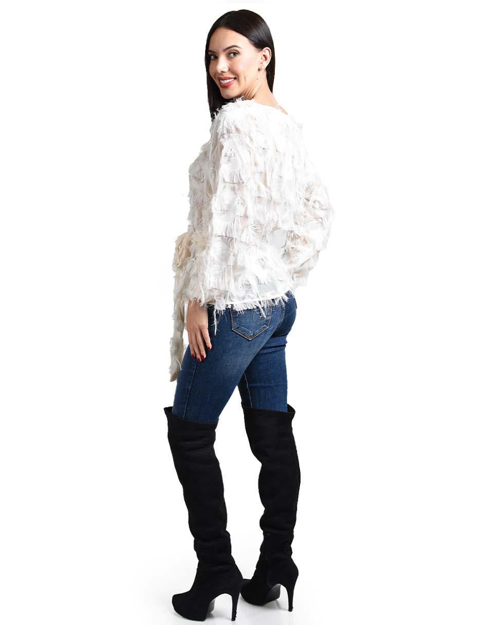 Blusa manga larga para mujer 7