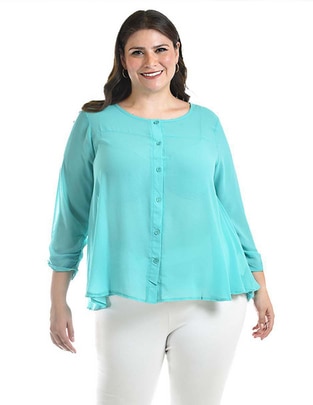 Blusa manga 3/4 para mujer 1