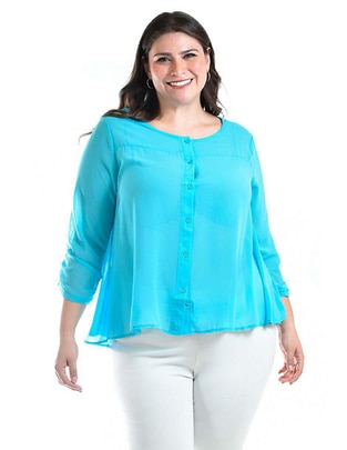 Blusa manga 3/4 para mujer Blusa manga 3/4 para mujer