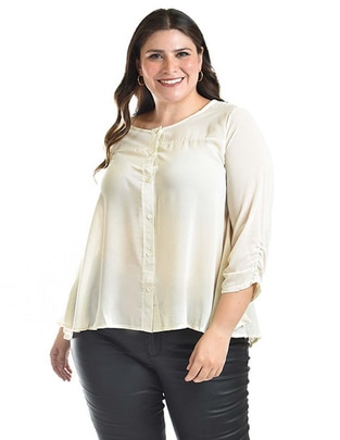 Blusa manga 3/4 para mujer 1