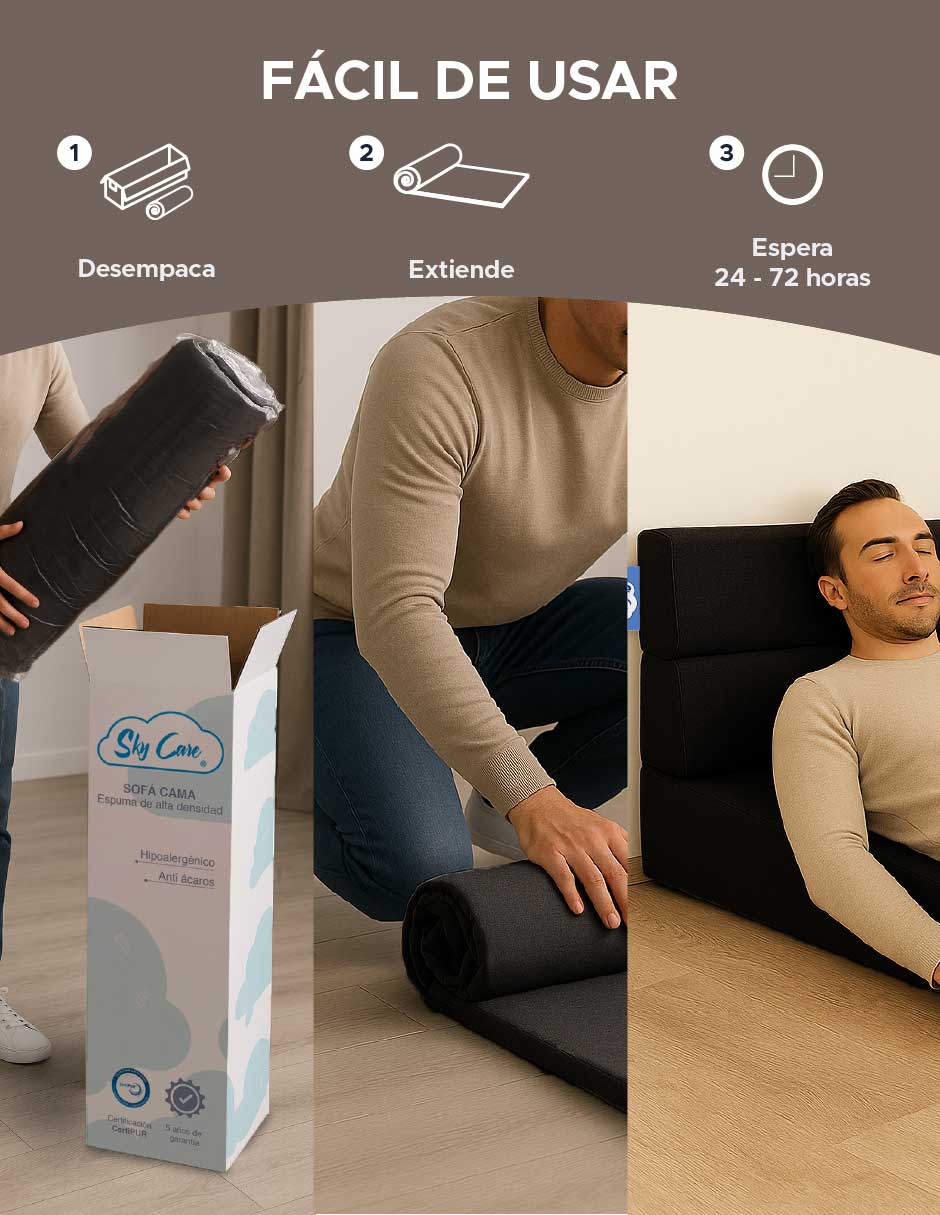 Sofá cama plegable skycare