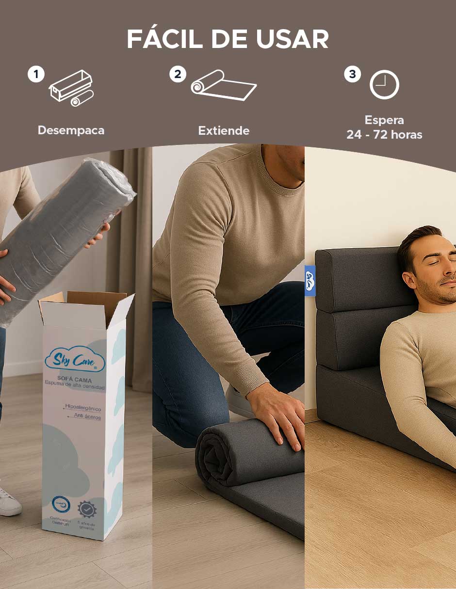 Sofá cama plegable 7