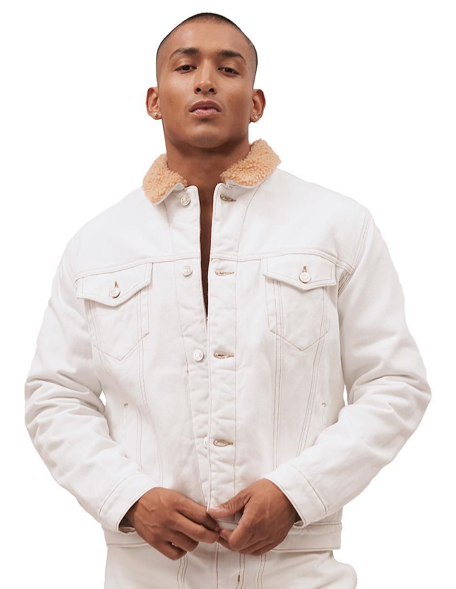 Chamarra casual de mezclilla para hombre