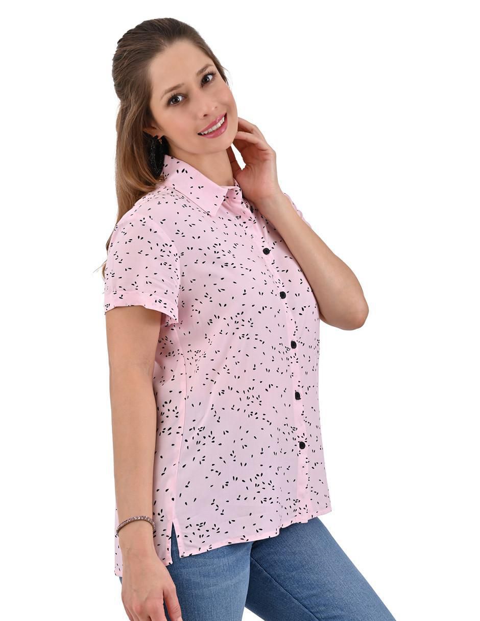 Blusa manga corta para mujer 7