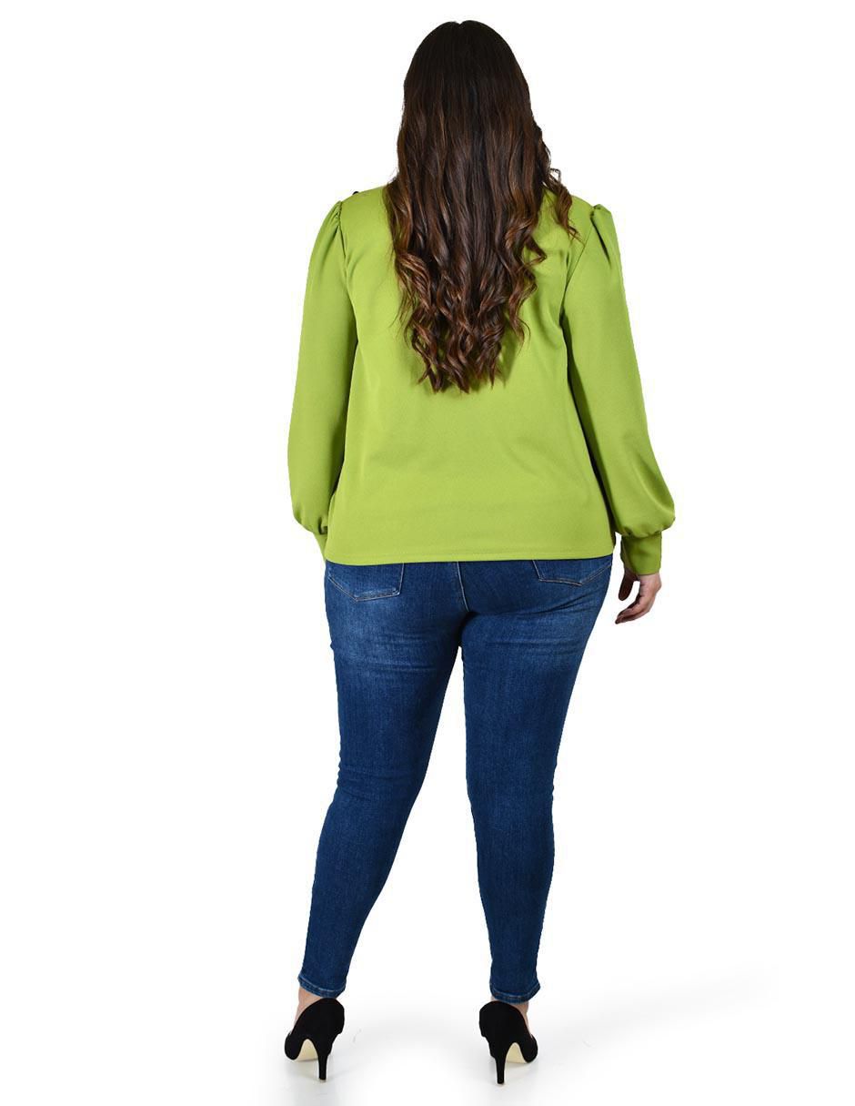 Blusa Roman Fashion manga larga para mujer