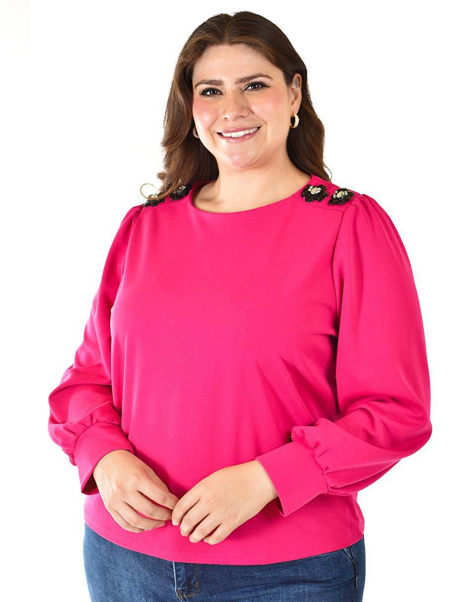 Blusa manga larga para mujer 11