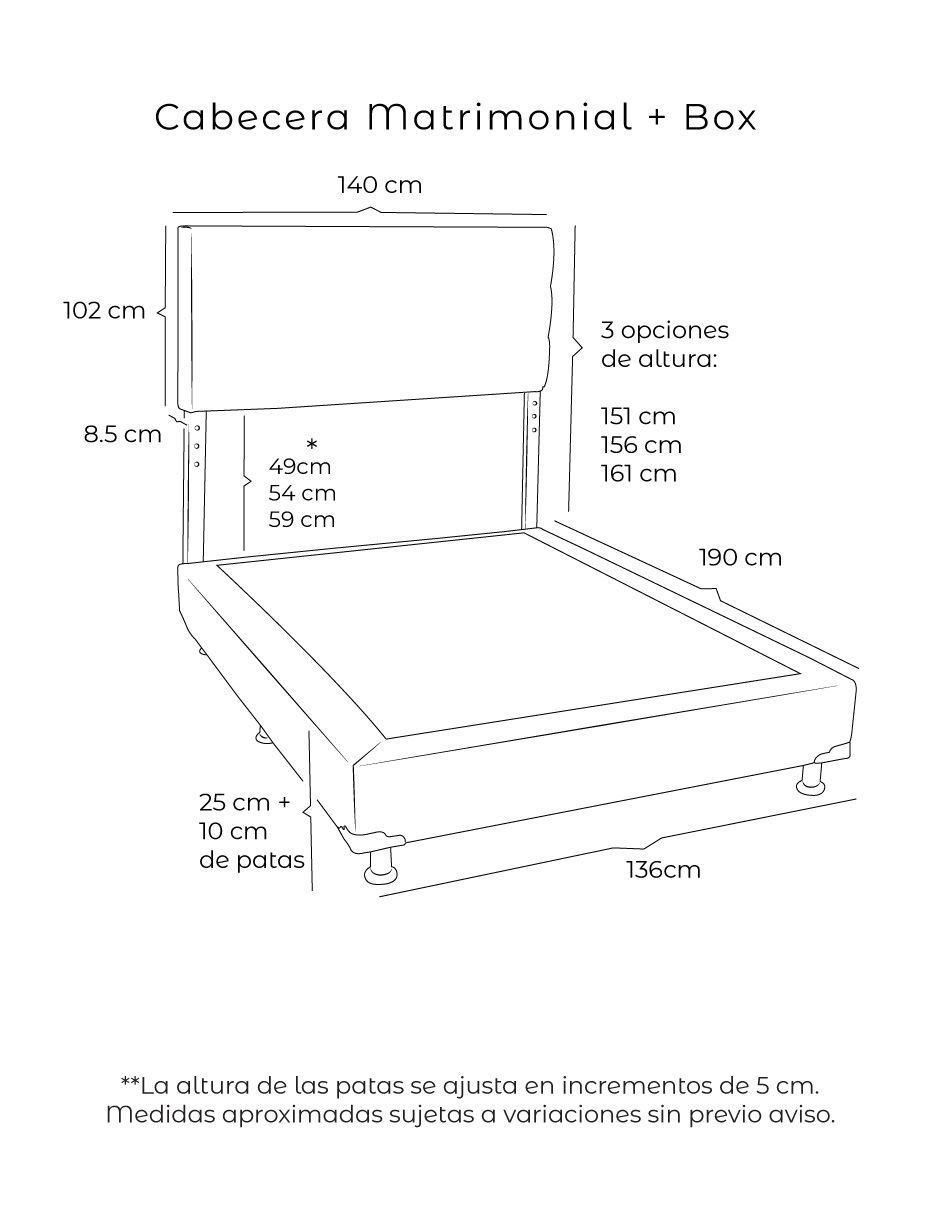 Set Recámara Argos Box de madera pino 9