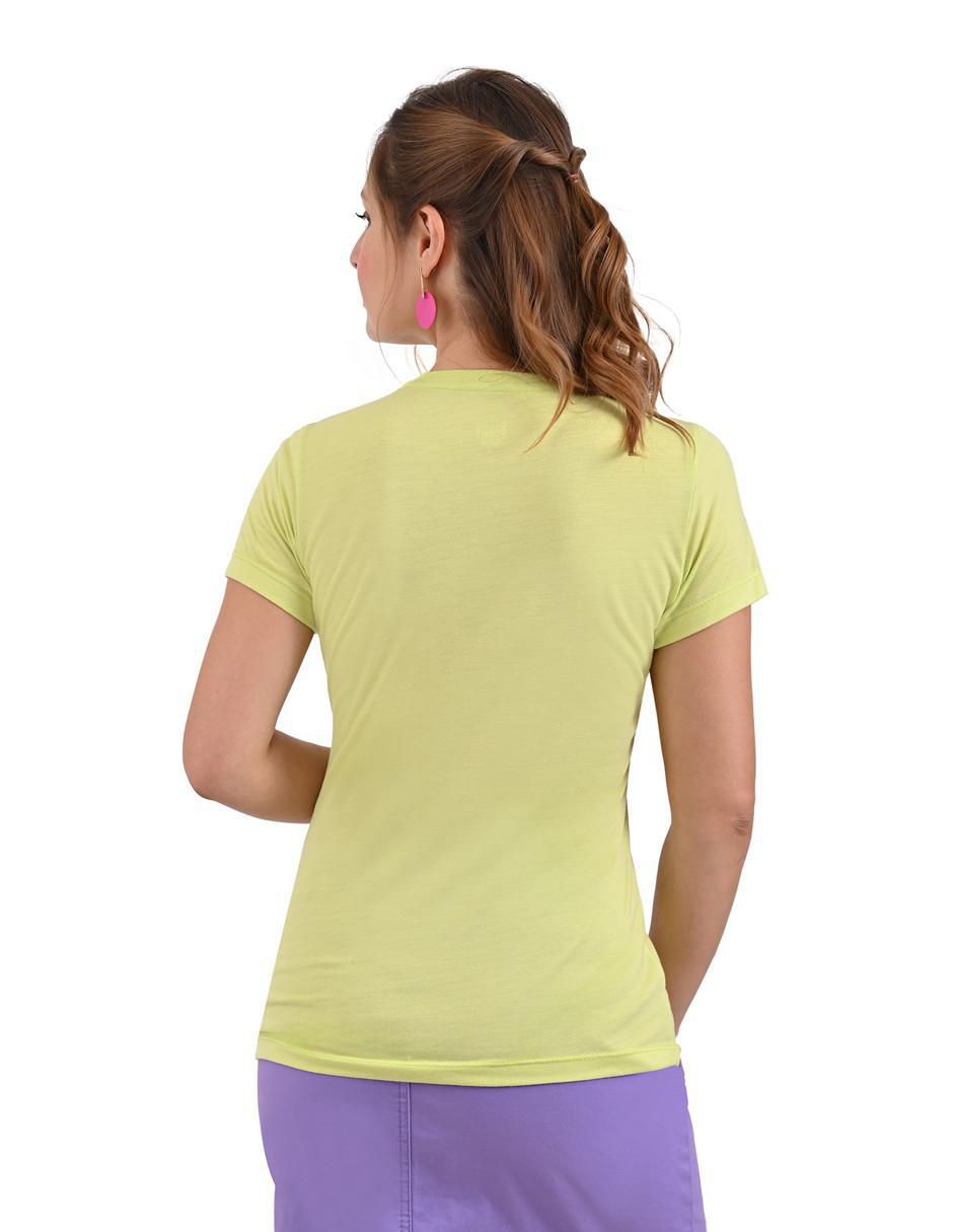 Playera manga corta cuello redondo mujer 2