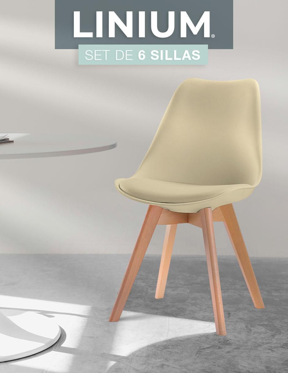 Set de sillas 6 piezas de plástico 3
