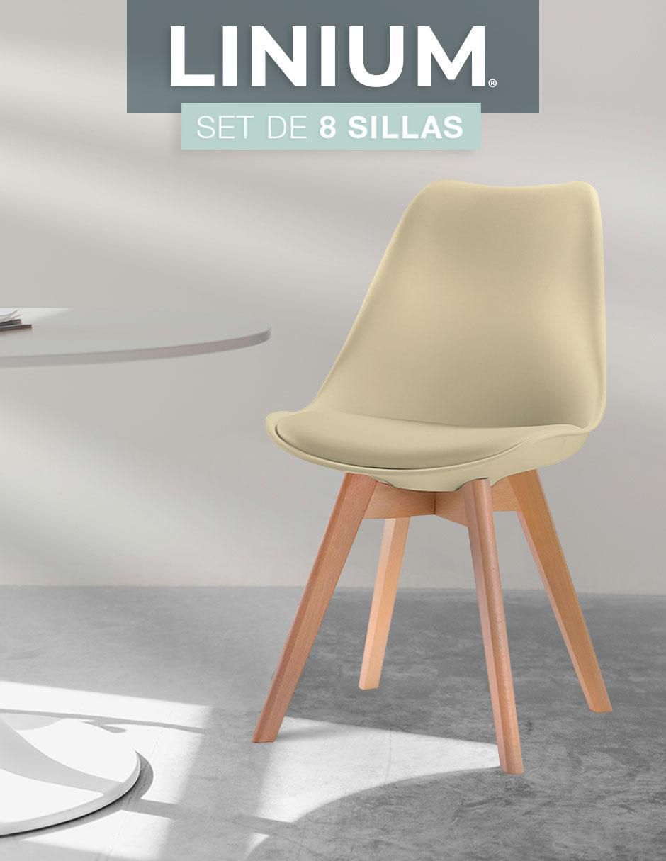 Set de sillas 8 piezas de plástico 3