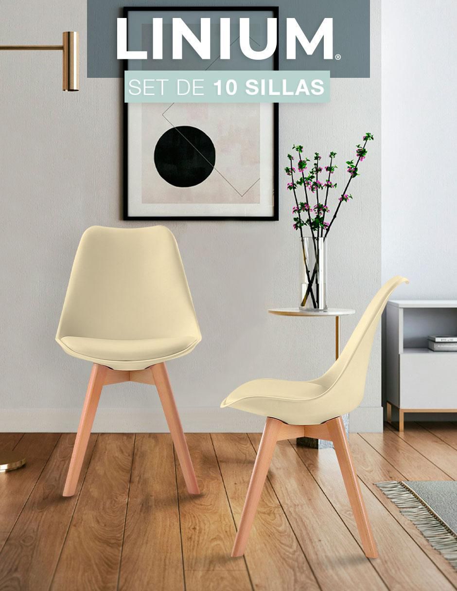 Set de sillas 10 piezas de plástico 6