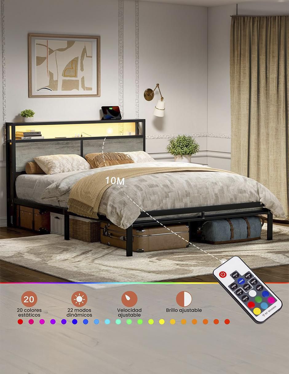 Base para cama de metal 5