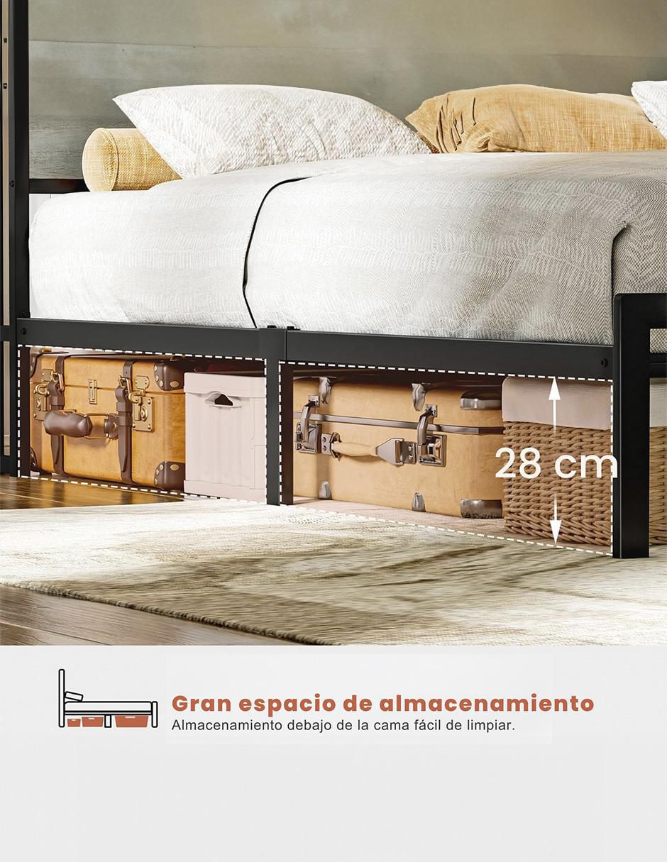 Base para cama de metal