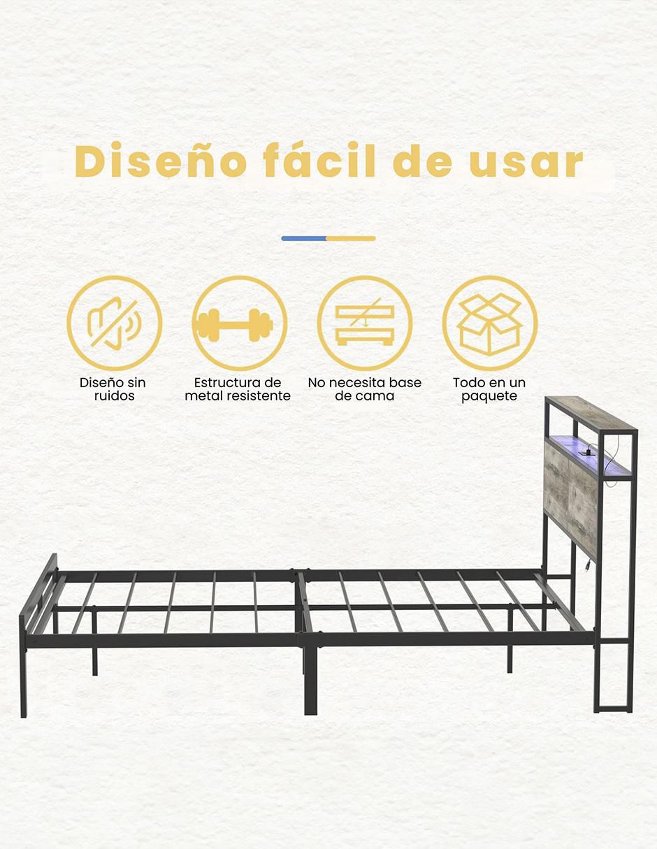 Base para cama de metal 7