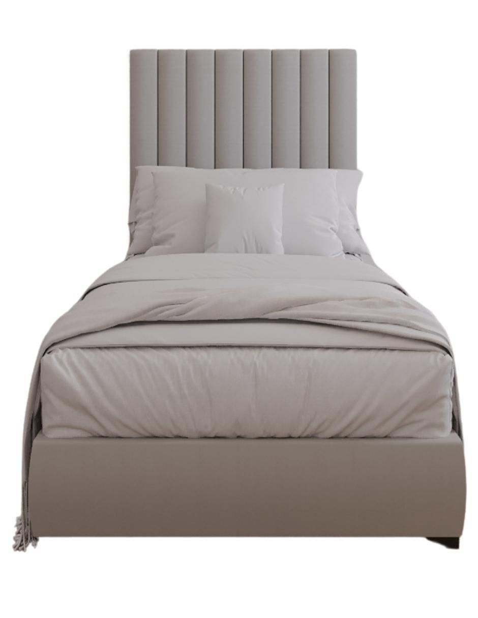 Cama Modern Luxury velvet Bed con patrones en cabecera de 13 centimetros de tela