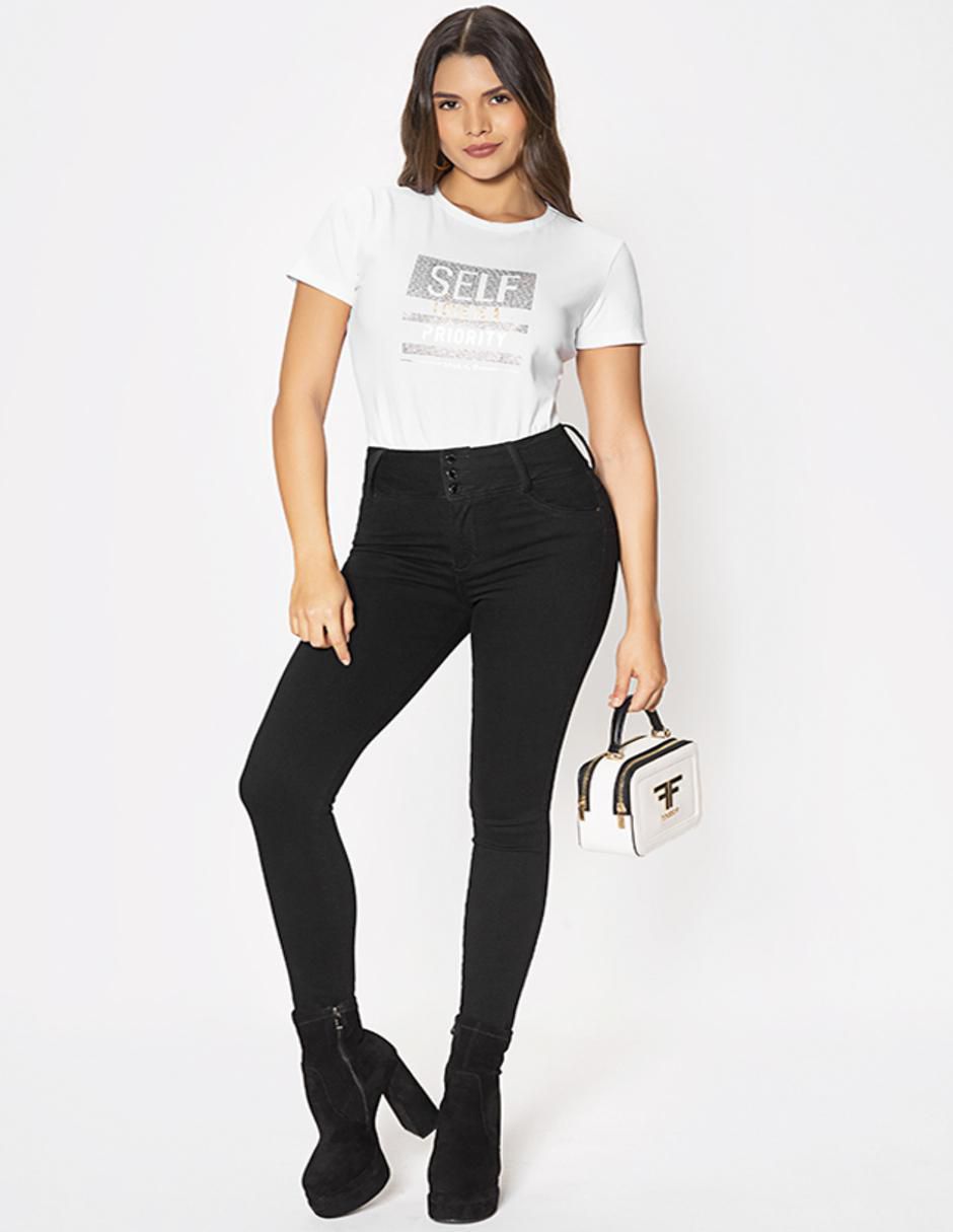 Playera manga corta cuello redondo para mujer 2