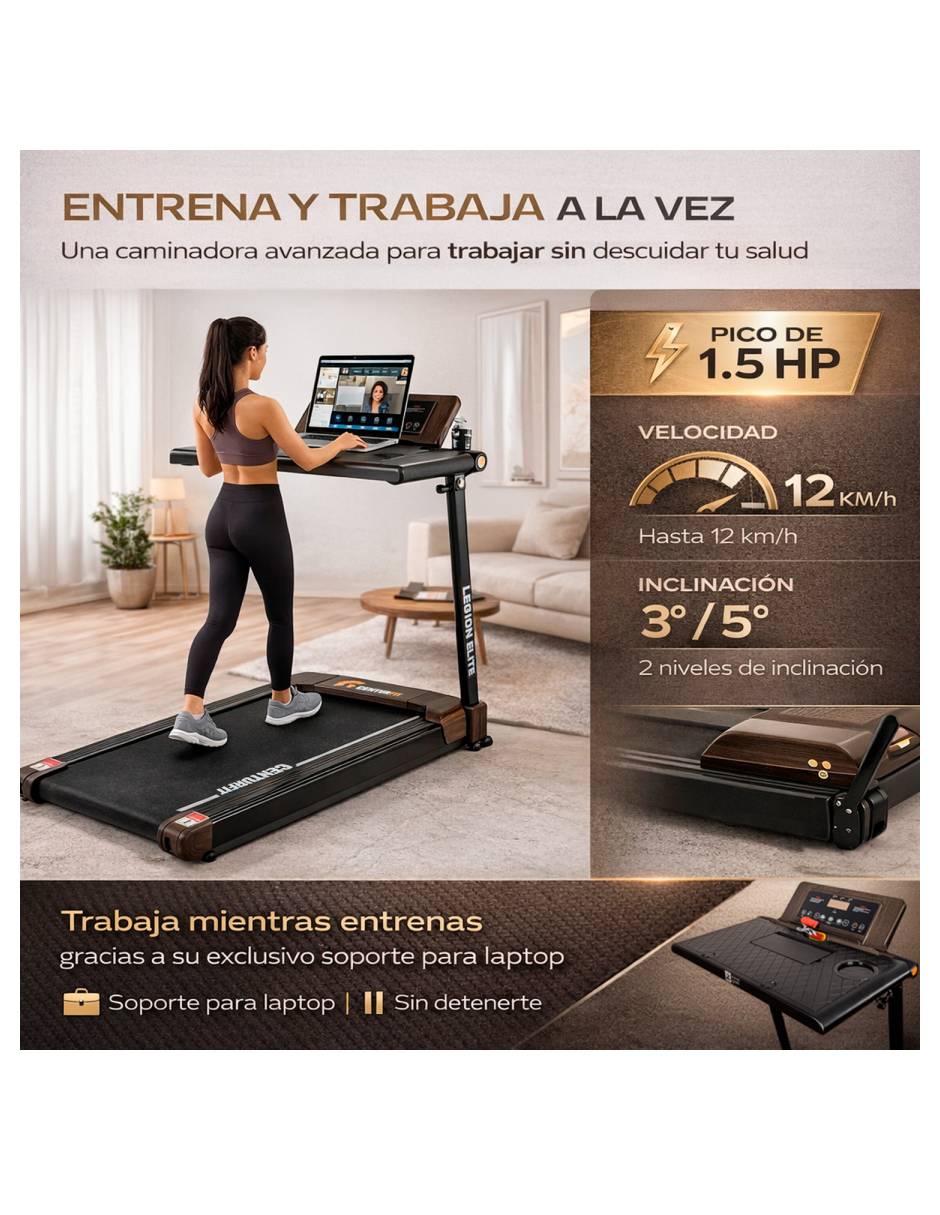 Caminadora semiprofesional Centurfit plegable