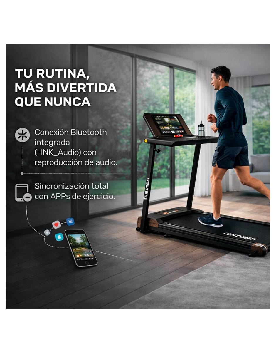 Caminadora semiprofesional Centurfit plegable