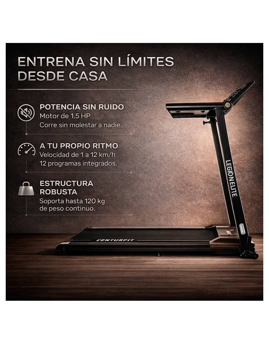 Caminadora semiprofesional Centurfit plegable