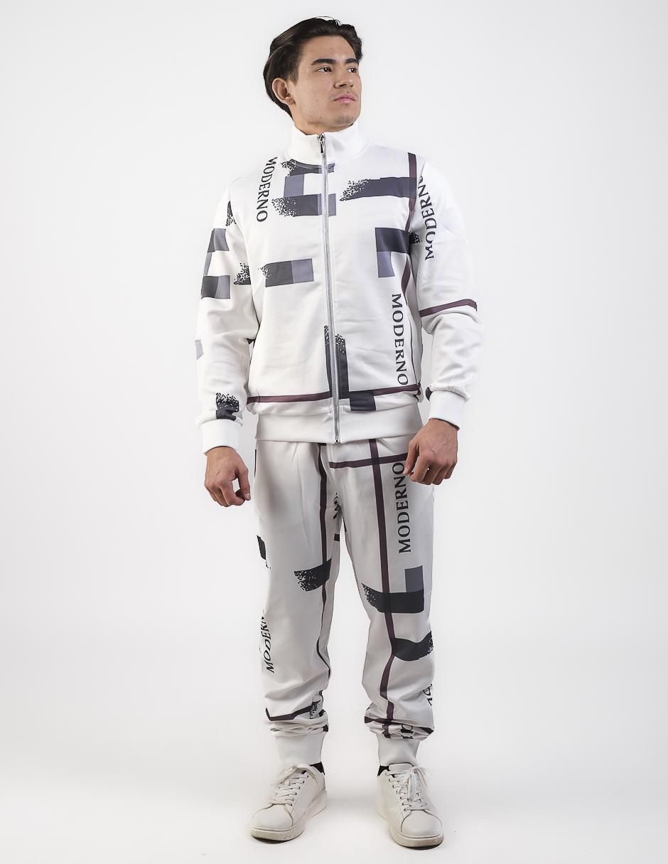 Conjunto deportivo regular con elástico para hombre