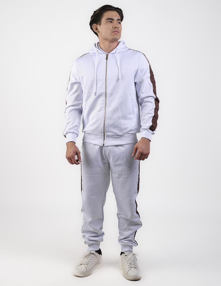 Conjunto deportivo regular con elástico para hombre
