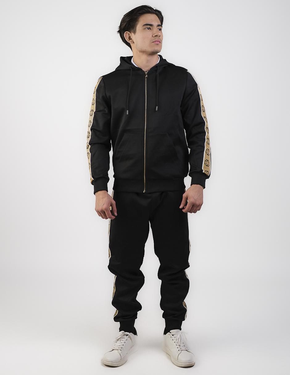 Conjunto deportivo regular con elástico para hombre