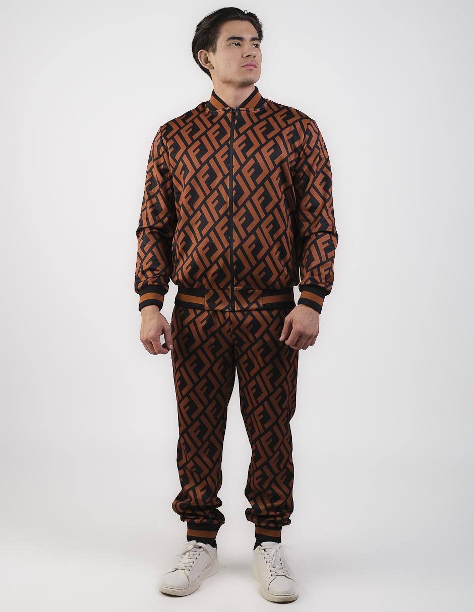 Conjunto deportivo regular con elástico para hombre