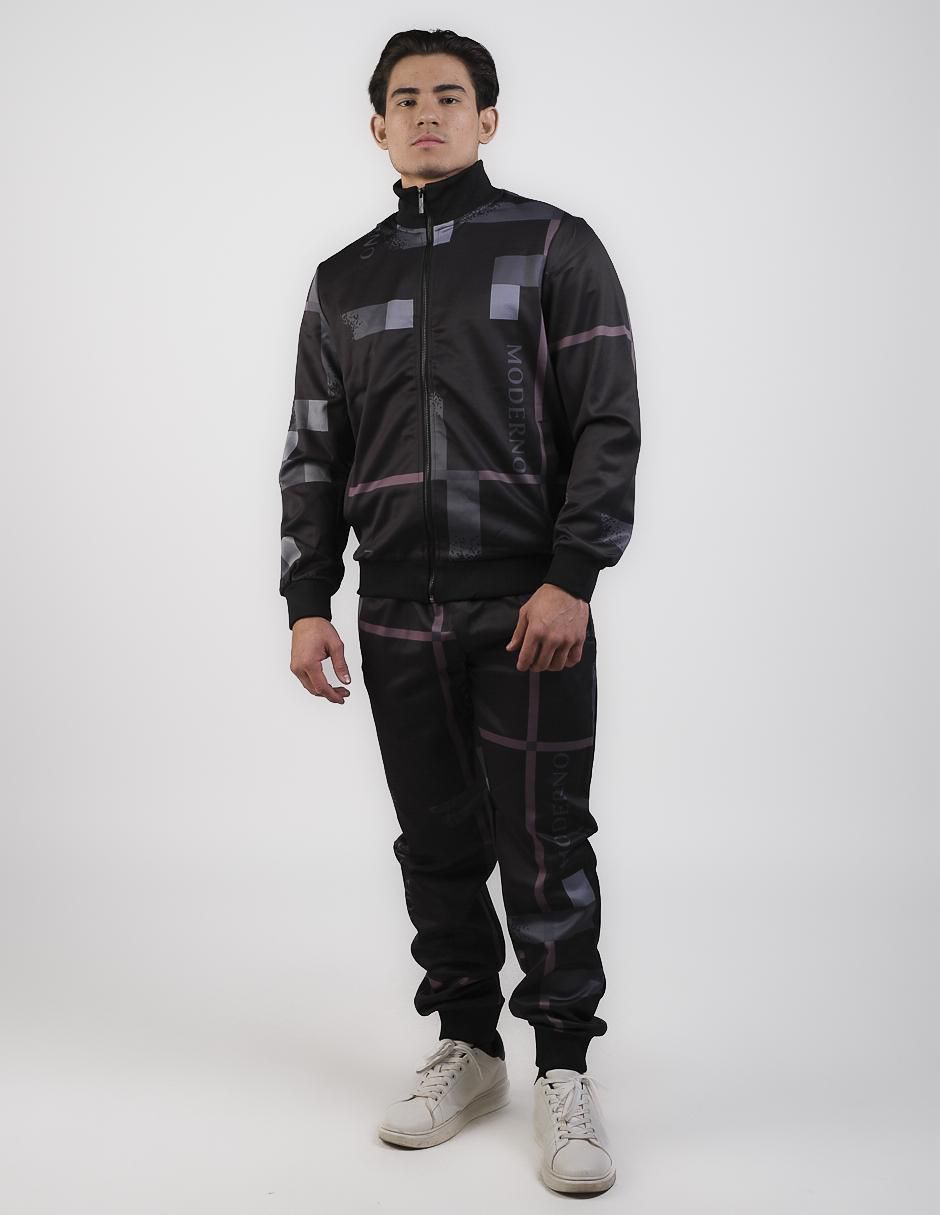 Conjunto deportivo regular con elástico para hombre Conjunto deportivo regular con elástico para hombre