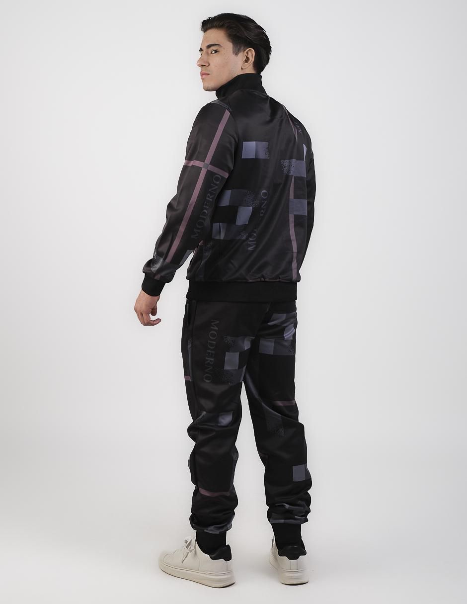 Conjunto deportivo regular con elástico para hombre