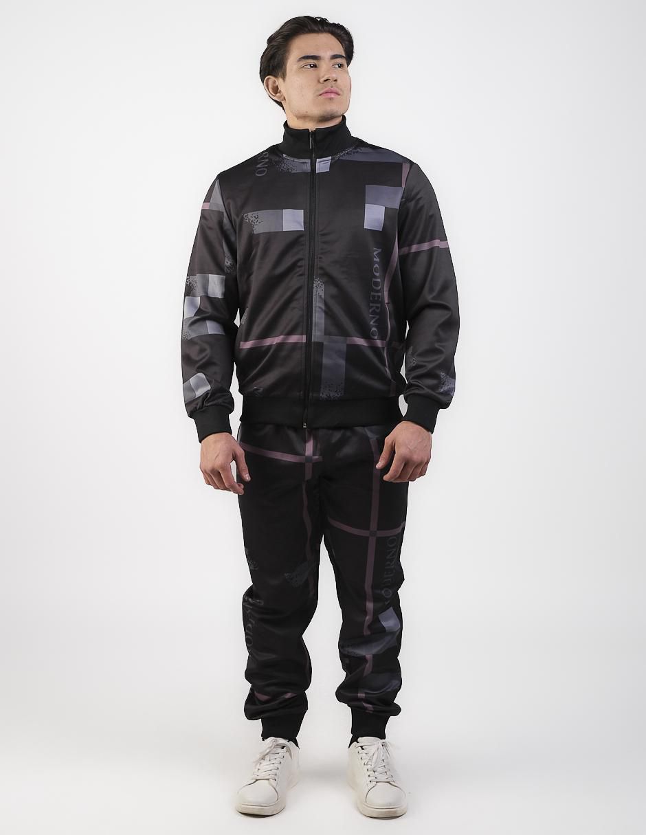 Conjunto deportivo regular con elástico para hombre