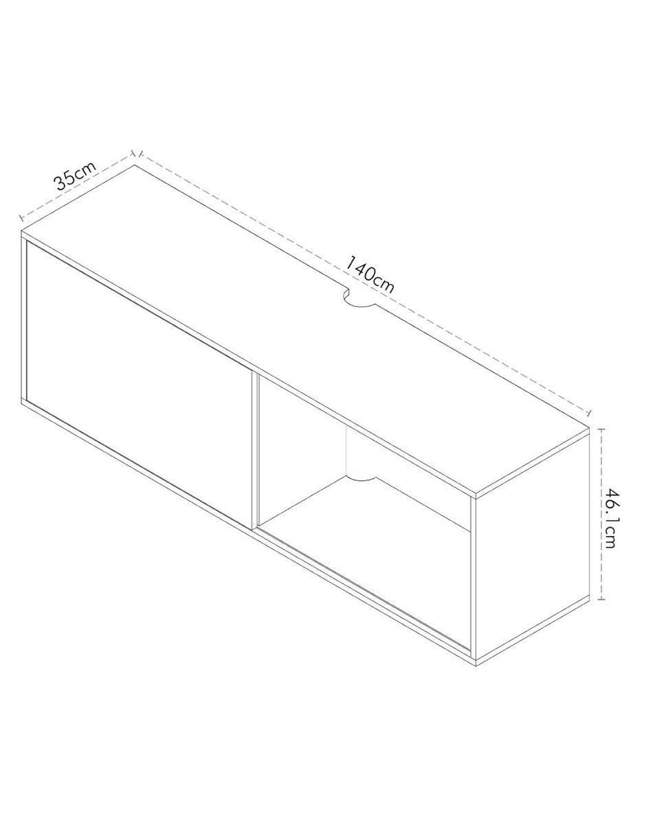 Mueble de tv Bernal de madera 8