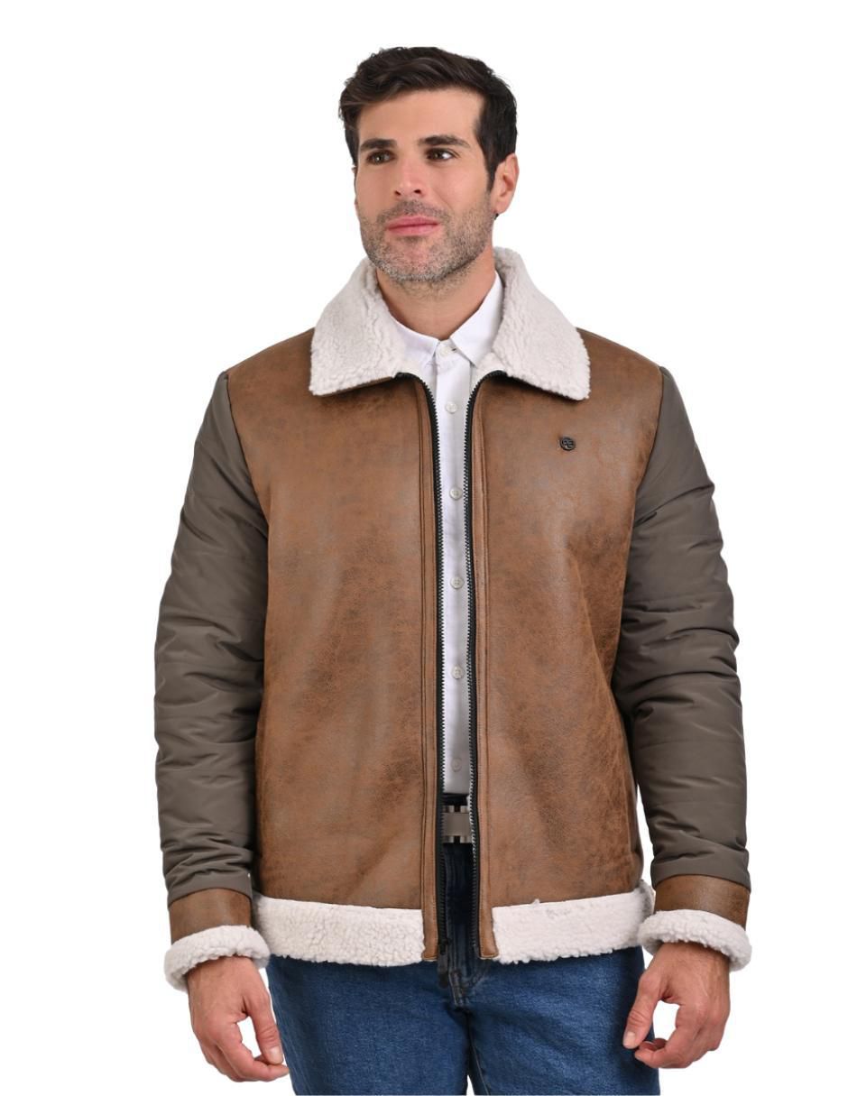 Chamarra casual con bolsillos para hombre Chamarra casual con bolsillos para hombre