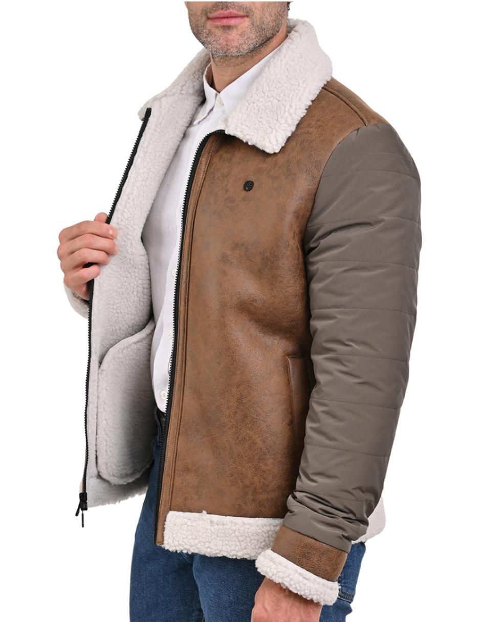 Chamarra casual Perry Ellis con bolsillos para hombre